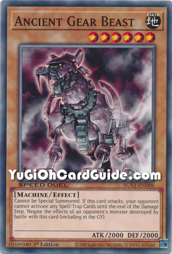 Yu-Gi-Oh Card: Ancient Gear Beast