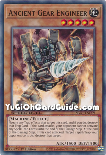 Yu-Gi-Oh Card: Ancient Gear Engineer