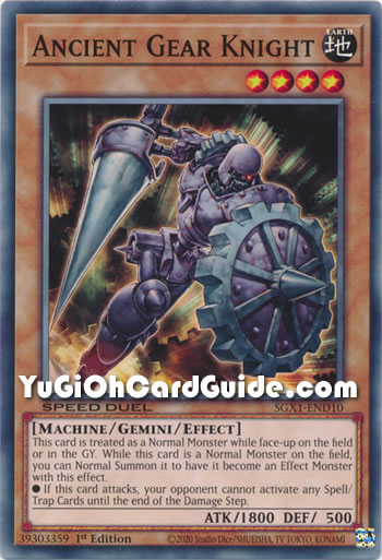 Yu-Gi-Oh Card: Ancient Gear Knight