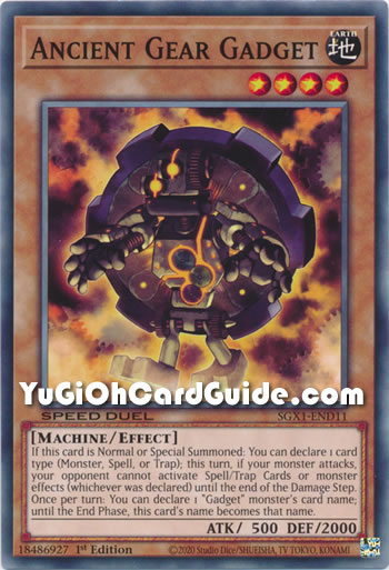 Yu-Gi-Oh Card: Ancient Gear Gadget