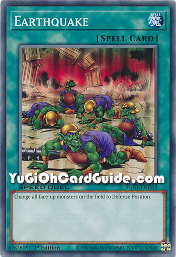 Yu-Gi-Oh Card: Earthquake