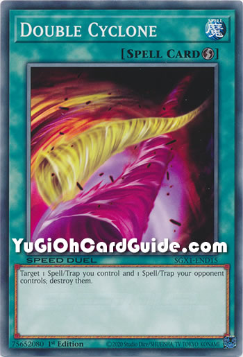 Yu-Gi-Oh Card: Double Cyclone