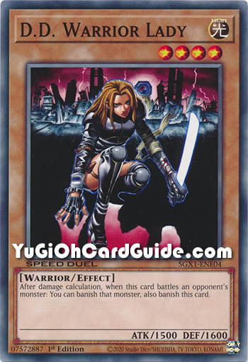 Yu-Gi-Oh Card: D.D. Warrior Lady