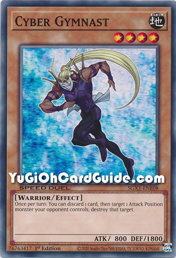 Yu-Gi-Oh Card: Cyber Gymnast