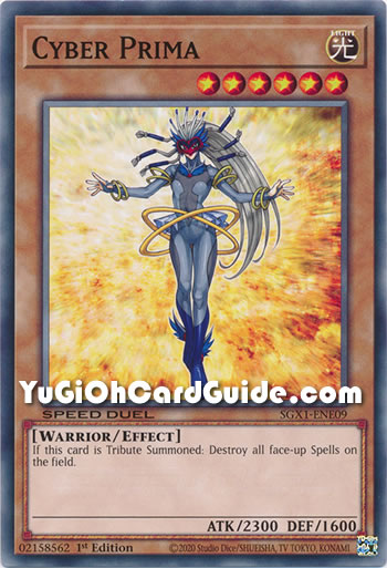 Yu-Gi-Oh Card: Cyber Prima