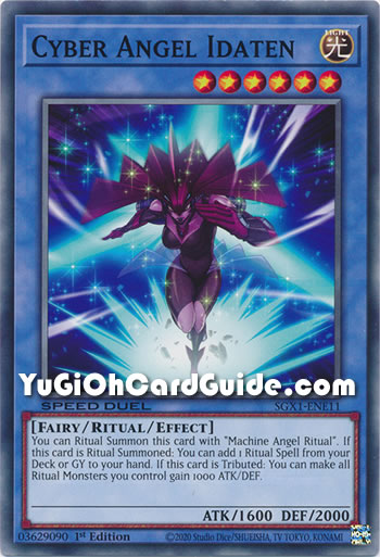 Yu-Gi-Oh Card: Cyber Angel Idaten
