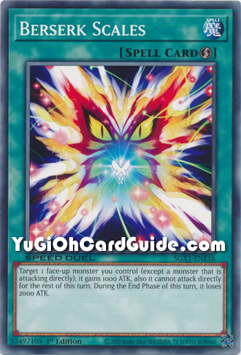 Yu-Gi-Oh Card: Berserk Scales