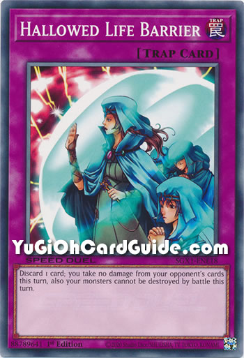 Yu-Gi-Oh Card: Hallowed Life Barrier