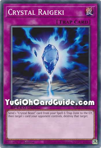 Yu-Gi-Oh Card: Crystal Raigeki