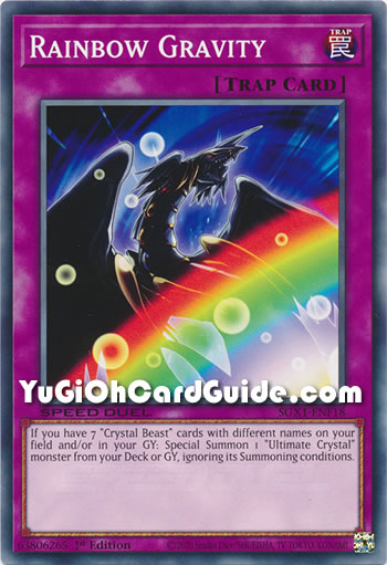 Yu-Gi-Oh Card: Rainbow Gravity