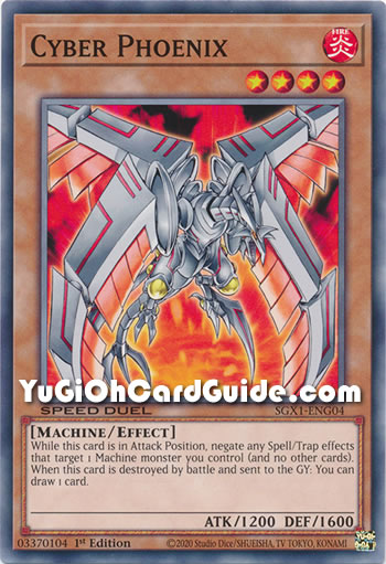 Yu-Gi-Oh Card: Cyber Phoenix