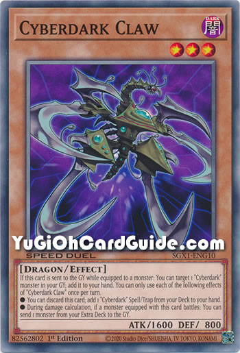 Yu-Gi-Oh Card: Cyberdark Claw