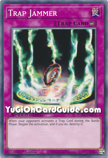 Yu-Gi-Oh Card: Trap Jammer
