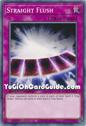 Yu-Gi-Oh Card: Straight Flush