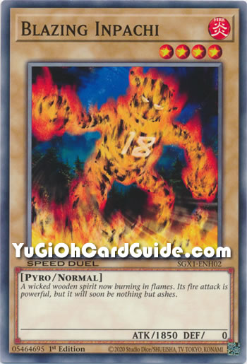 Yu-Gi-Oh Card: Blazing Inpachi