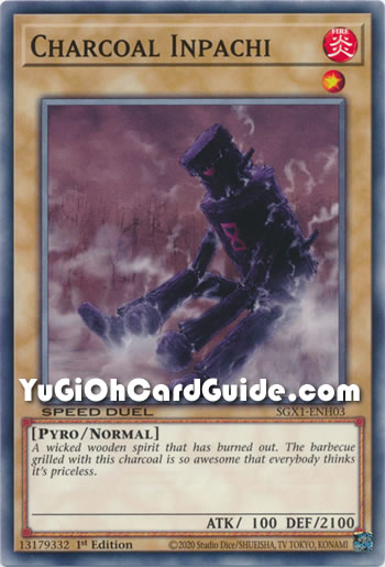 Yu-Gi-Oh Card: Charcoal Inpachi