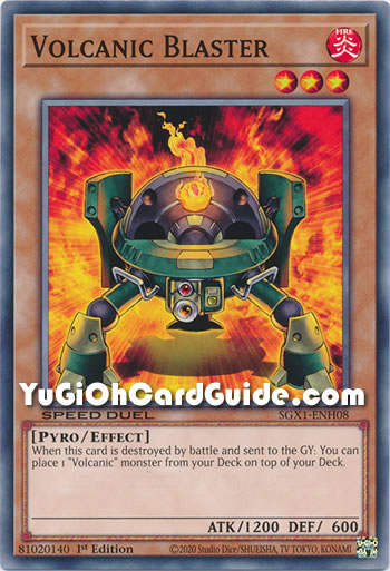 Yu-Gi-Oh Card: Volcanic Blaster