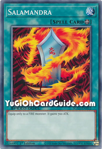 Yu-Gi-Oh Card: Salamandra