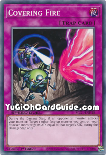 Yu-Gi-Oh Card: Covering Fire