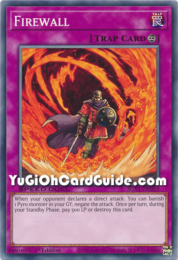 Yu-Gi-Oh Card: Firewall