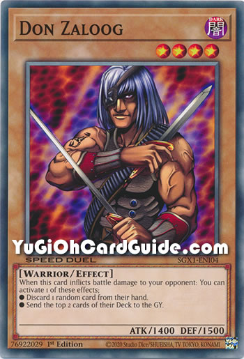 Yu-Gi-Oh Card: Don Zaloog
