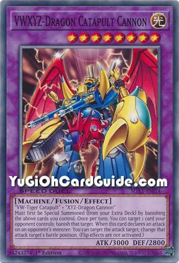 Yu-Gi-Oh Card: VWXYZ-Dragon Catapult Cannon