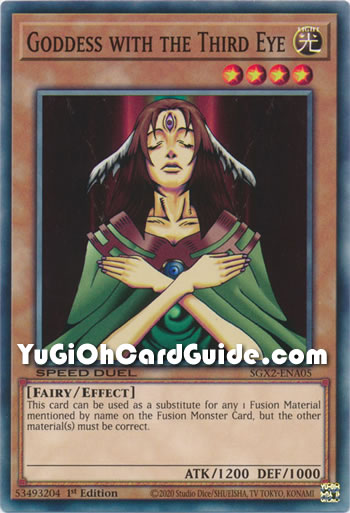 Yu-Gi-Oh Card: Goddess with the Third Eye