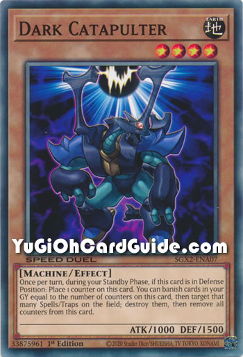 Yu-Gi-Oh Card: Dark Catapulter