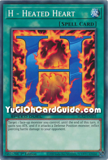 Yu-Gi-Oh Card: H - Heated Heart
