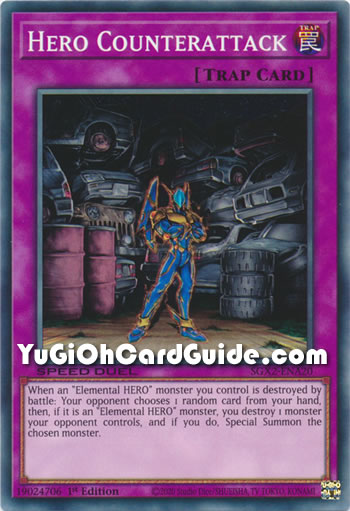 Yu-Gi-Oh Card: Hero Counterattack