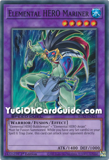 Yu-Gi-Oh Card: Elemental HERO Mariner