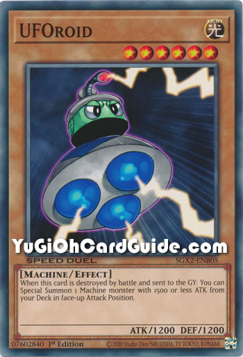 Yu-Gi-Oh Card: UFOroid