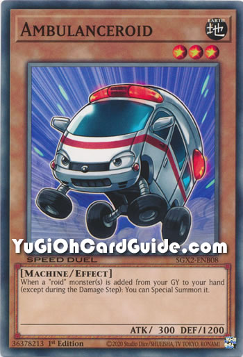 Yu-Gi-Oh Card: Ambulanceroid