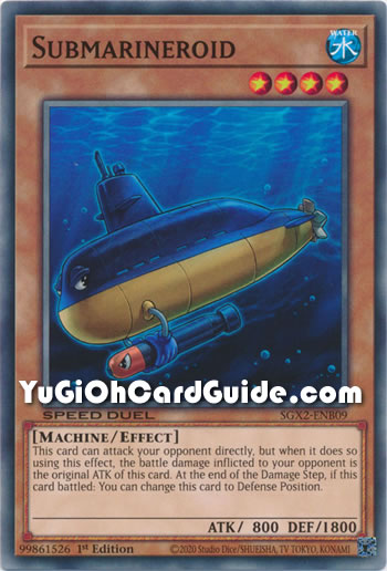 Yu-Gi-Oh Card: Submarineroid