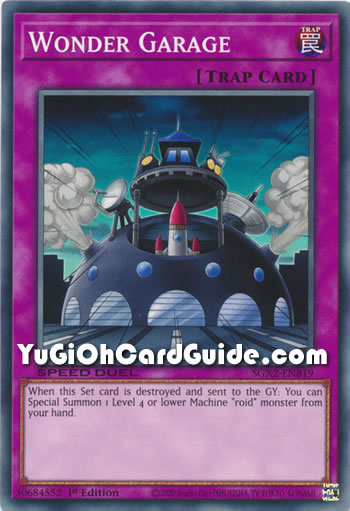 Yu-Gi-Oh Card: Wonder Garage