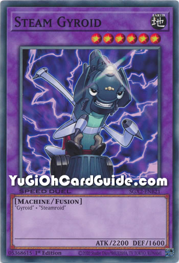 Yu-Gi-Oh Card: Steam Gyroid