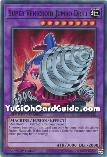 Yu-Gi-Oh Card: Super Vehicroid Jumbo Drill