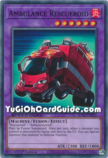 Yu-Gi-Oh Card: Ambulance Rescueroid
