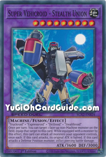 Yu-Gi-Oh Card: Super Vehicroid - Stealth Union