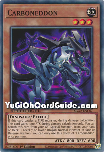 Yu-Gi-Oh Card: Carboneddon