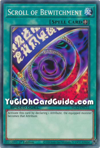 Yu-Gi-Oh Card: Scroll of Bewitchment