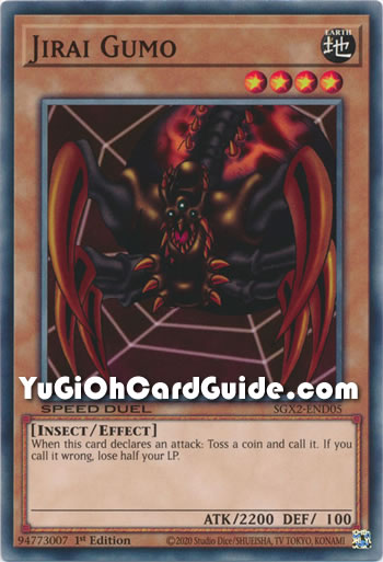Yu-Gi-Oh Card: Jirai Gumo