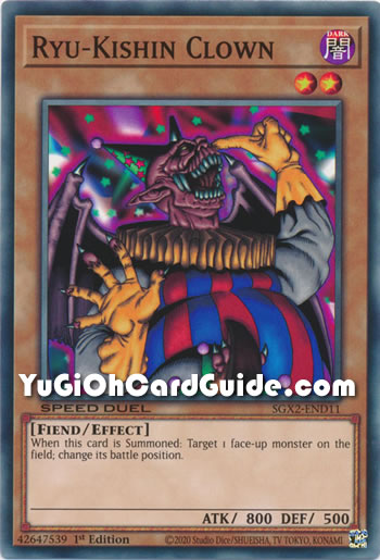 Yu-Gi-Oh Card: Ryu-Kishin Clown