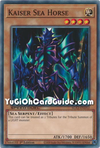 Yu-Gi-Oh Card: Kaiser Sea Horse