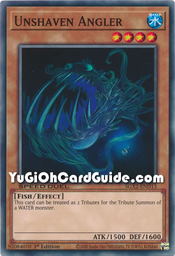Yu-Gi-Oh Card: Unshaven Angler