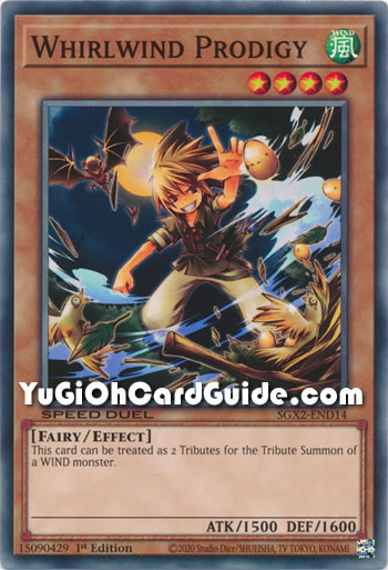 Yu-Gi-Oh Card: Whirlwind Prodigy