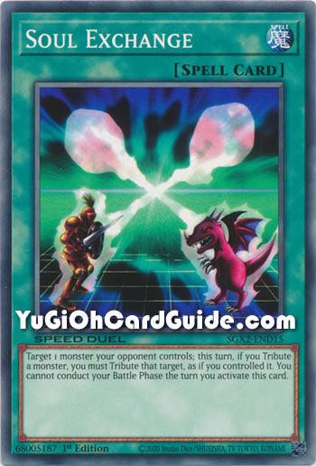 Yu-Gi-Oh Card: Soul Exchange