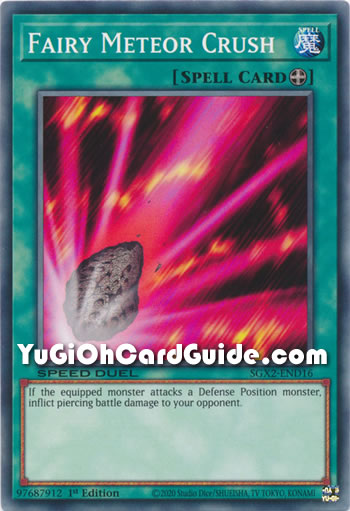 Yu-Gi-Oh Card: Fairy Meteor Crush
