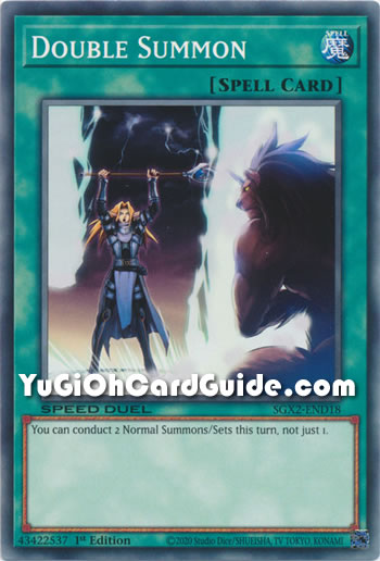 Yu-Gi-Oh Card: Double Summon