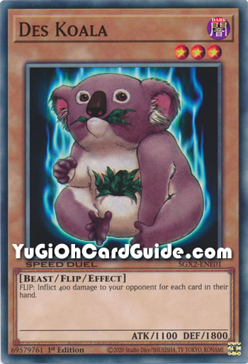 Yu-Gi-Oh Card: Des Koala